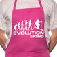 Evolution Of Skiing Skier BBQ Funny Apron