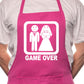 Game Over Stag Do Night BBQ Funny Apron