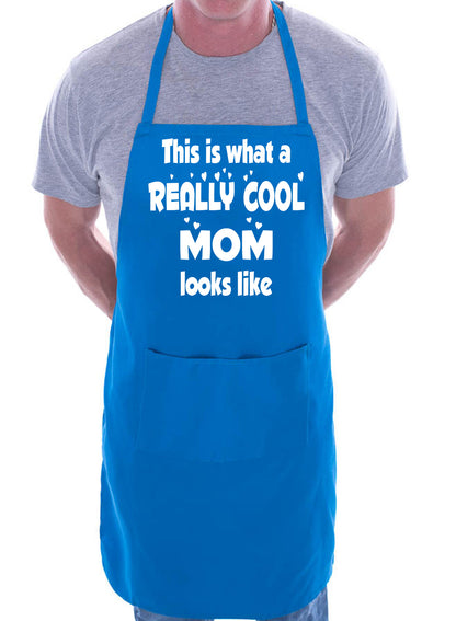 Really Cool Mom Mothers Day Birthday Gift Novelty Cooking BBQ Apron