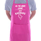 BBQ Apron Ladies Love My Sausage Funny Slogan Birthday Fathers Day Gift