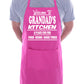 Welcome To Grandad's Kitchen Apron Gift Funny Novelty Gag Cooking BBQ Apron