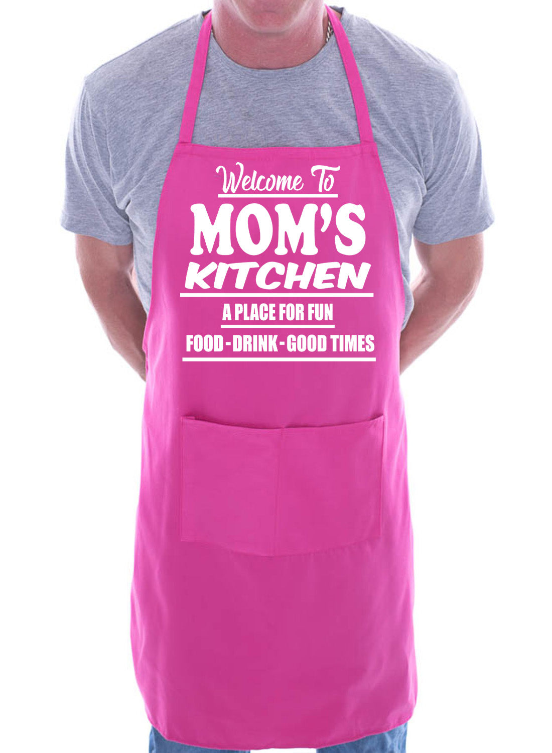 Welcome To Mom's Kitchen Apron Gift Funny Gag Gift BBQ Apron