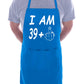 I am 40 Birthday Novelty Baking Cooking BBQ Apron 40th Birthday