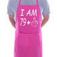 I am 80 Birthday Novelty Baking Cooking BBQ Apron 80th Birthday
