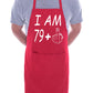I am 80 Birthday Novelty Baking Cooking BBQ Apron 80th Birthday