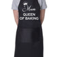 By Adult Mum Queen of Baking Novelty Cooking Bakers Ladies Apron Mothers Day