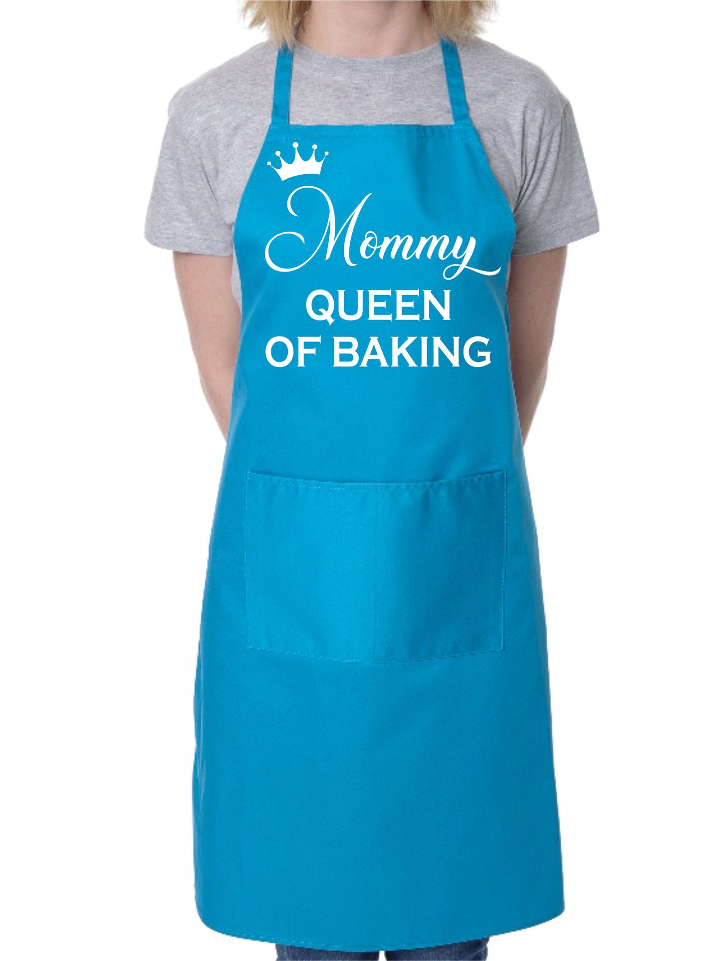 Mommy Queen of Baking Mother's Day Novelty Bakers Ladies Apron