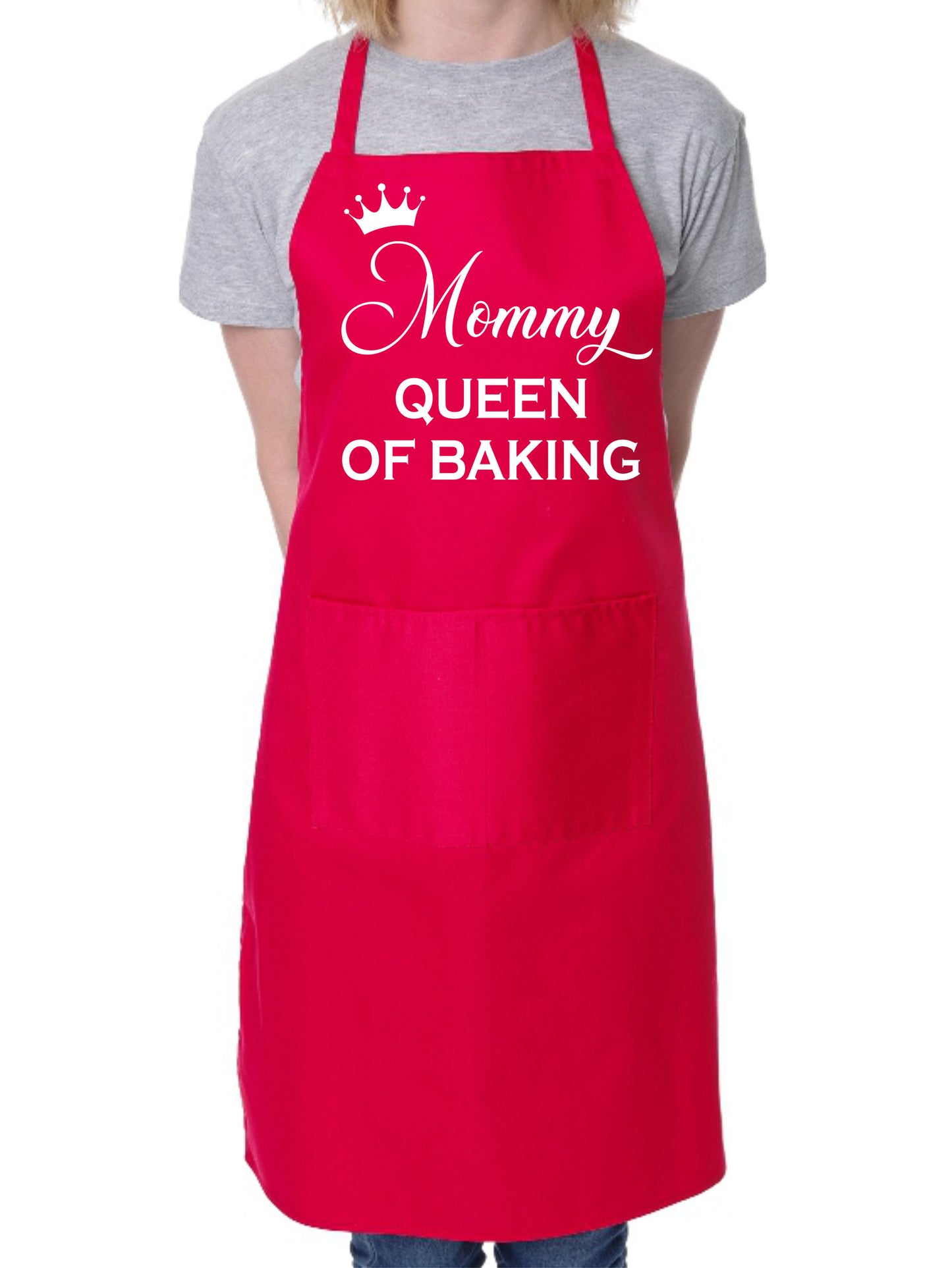 Mommy Queen of Baking Mother's Day Novelty Bakers Ladies Apron