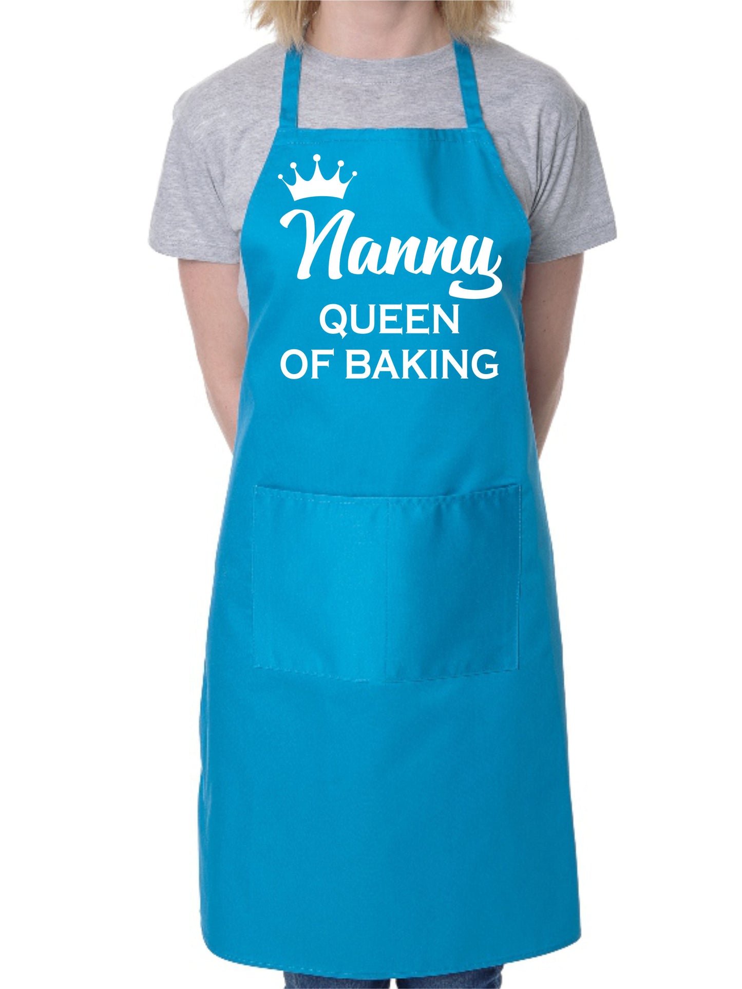 Nanny Queen of Baking Novelty Bakers Ladies Apron Mothers Day