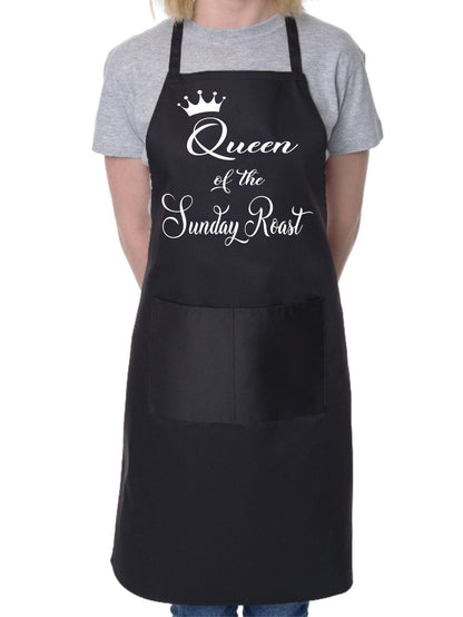 Queen of Sunday Roast Mother's Day Novelty Cooking Ladies Apron