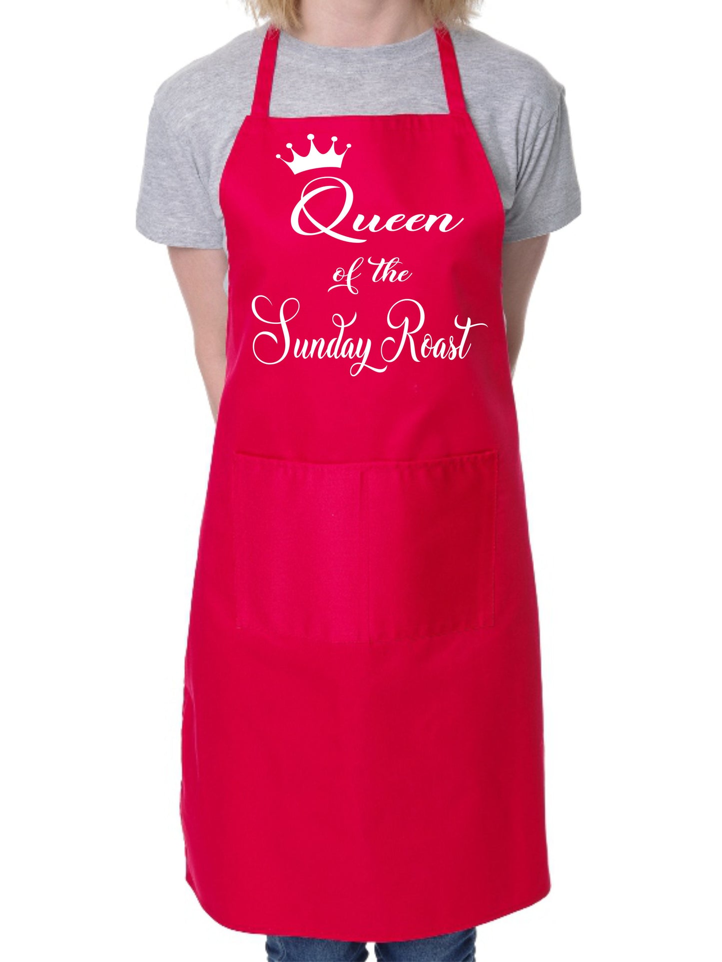 Queen of Sunday Roast Mother's Day Novelty Cooking Ladies Apron