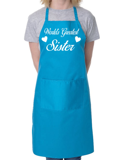 Worlds Greatest Sister Mother's Day Cooking Bakers Ladies Apron