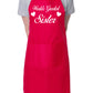 Worlds Greatest Sister Mother's Day Cooking Bakers Ladies Apron