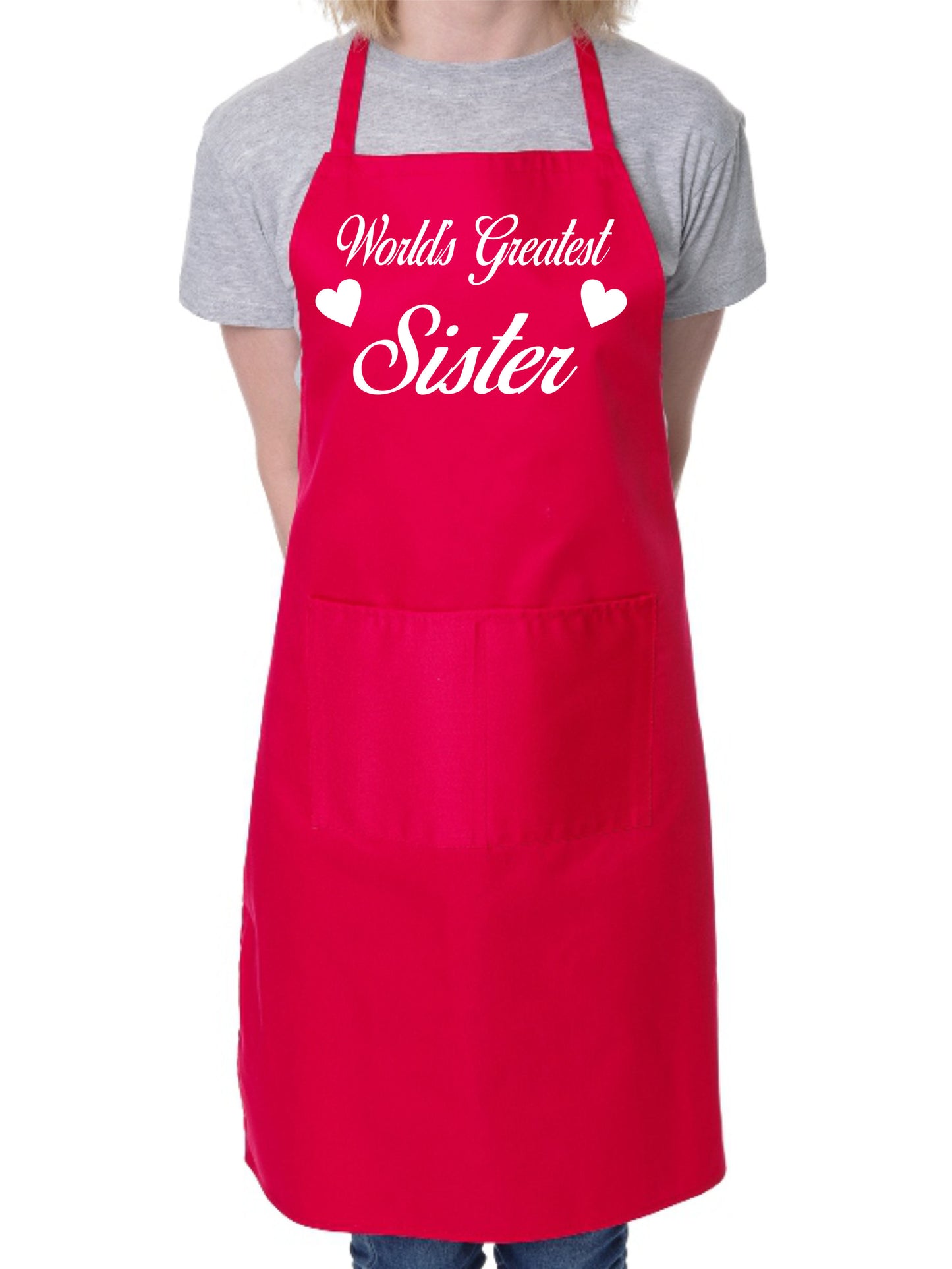 Worlds Greatest Sister Mother's Day Cooking Bakers Ladies Apron