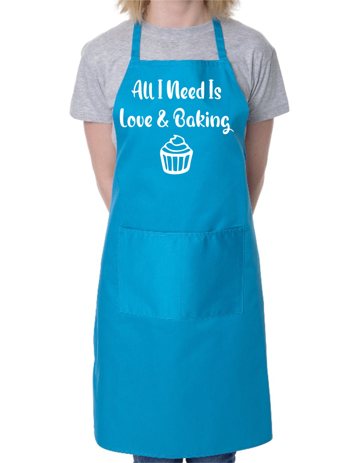 All I Need Love & Baking Mother's Day Cooking Bakers Ladies Apron