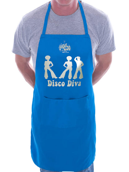 Adult Disco Diva The 70's BBQ Cooking Funny Novelty Apron