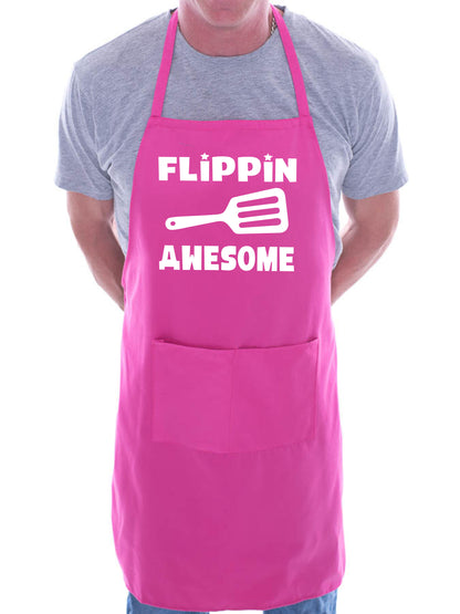 Flippin Awesome Funny Apron with 2 Pockets Novelty Baking Cooking BBQ