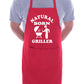 Natural Born Griller Funny Apron s Baking BBQ