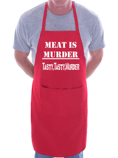 Meat Is Murder Funny Apron Baking BBQ