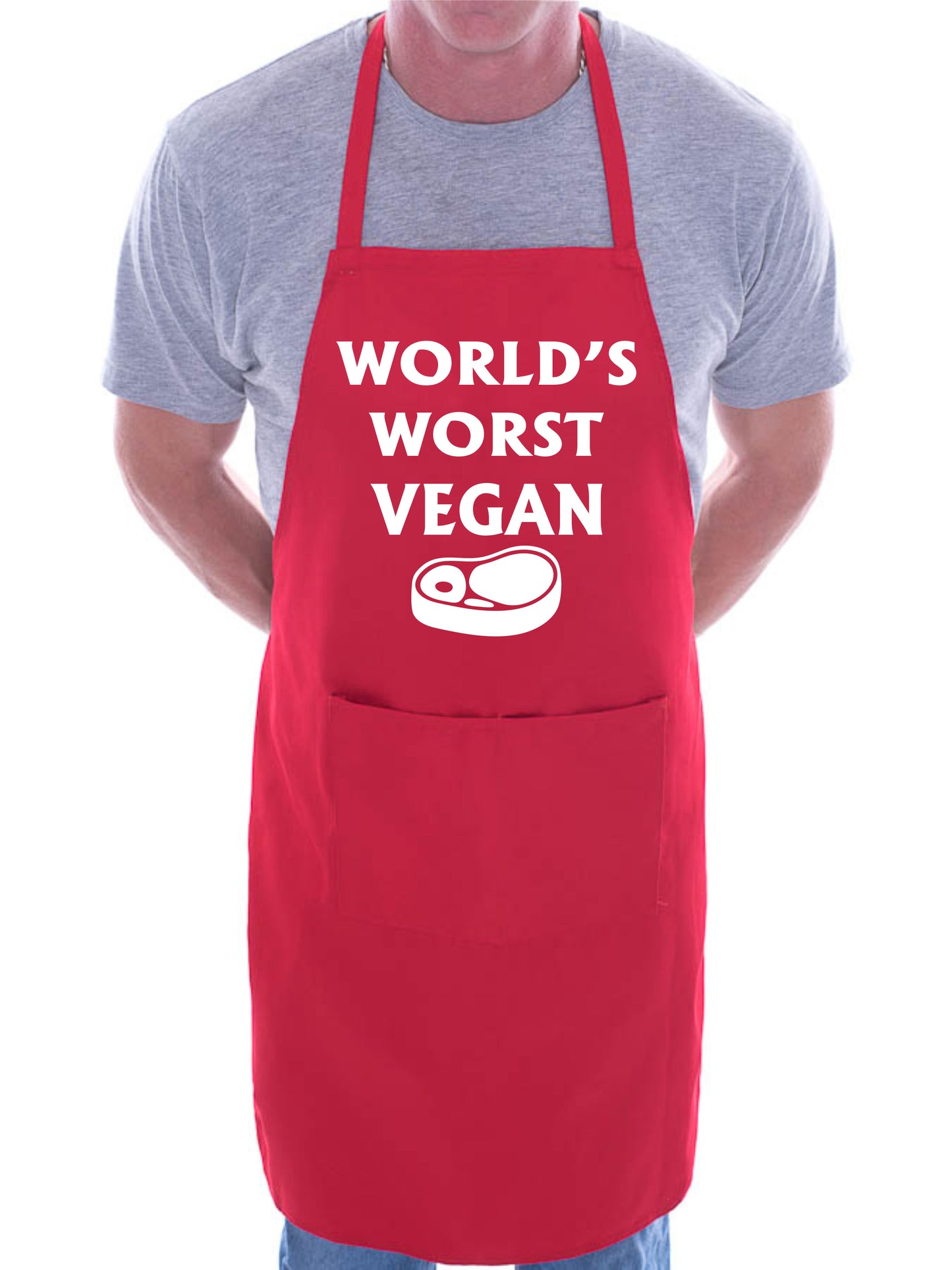 World's Worst Vegan Funny BBQ Baking Cooking BBQ Apron
