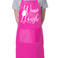 Wine A Little Laugh A Lot Funny BBQ Baking Apron