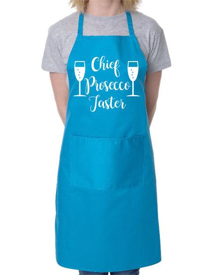 Chief Prosecco Taster Slogan Apron Baking BBQ