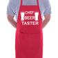 Chief Beer Taster Slogan Funny BBQ Baking Apron