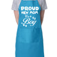 Proud New Mom It’s a Boy New Baby Apron Baking BBQ