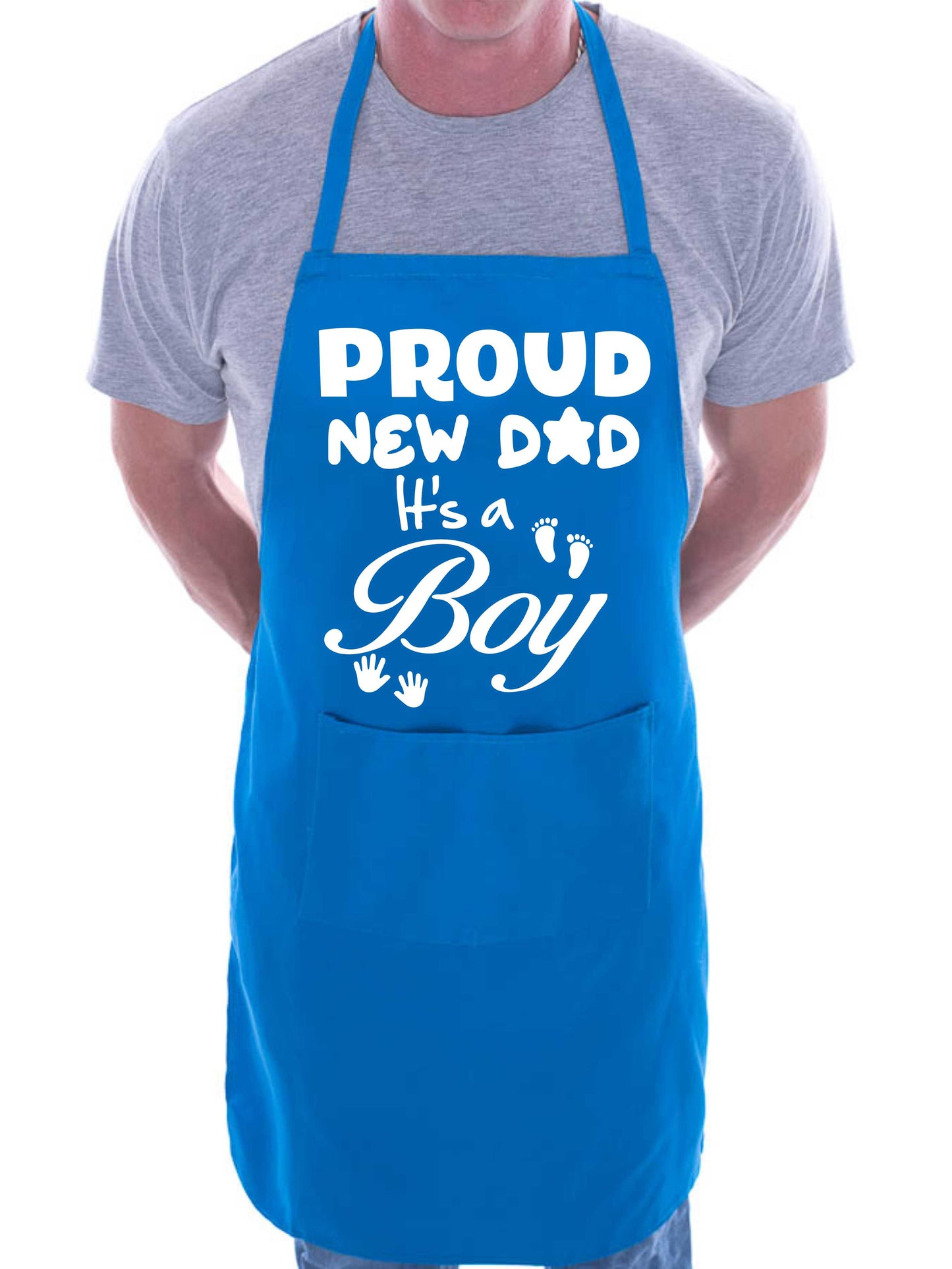 Proud New Dad It’s a Boy New Baby Apron Novelty Baking BBQ Cooking