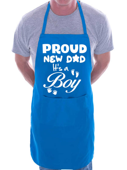Proud New Dad It’s a Boy New Baby Apron Novelty Baking BBQ Cooking
