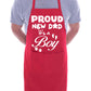 Proud New Dad It’s a Boy New Baby Apron Novelty Baking BBQ Cooking