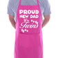 Proud New Dad It’s Twins New Baby Apron Novelty Baking BBQ Cooking
