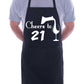 21st Birthday Apron Cheers to 21 Apron Novelty Baking BBQ Cooking Gifts