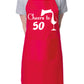 50th Birthday Apron Cheers to 50 Apron Baking BBQ Gift
