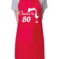 80th Birthday Apron Cheers to 80 Apron Baking BBQ Gift