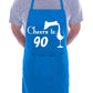 90th Birthday Apron Cheers to 90 Apron Novelty Baking BBQ Cooking Gift