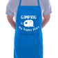 Camping Is My Happy Place Apron Baking BBQ Cooking