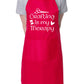 Crafting Is My Therapy Funny Crafting Knitting Apron Novelty Baking Cooking
