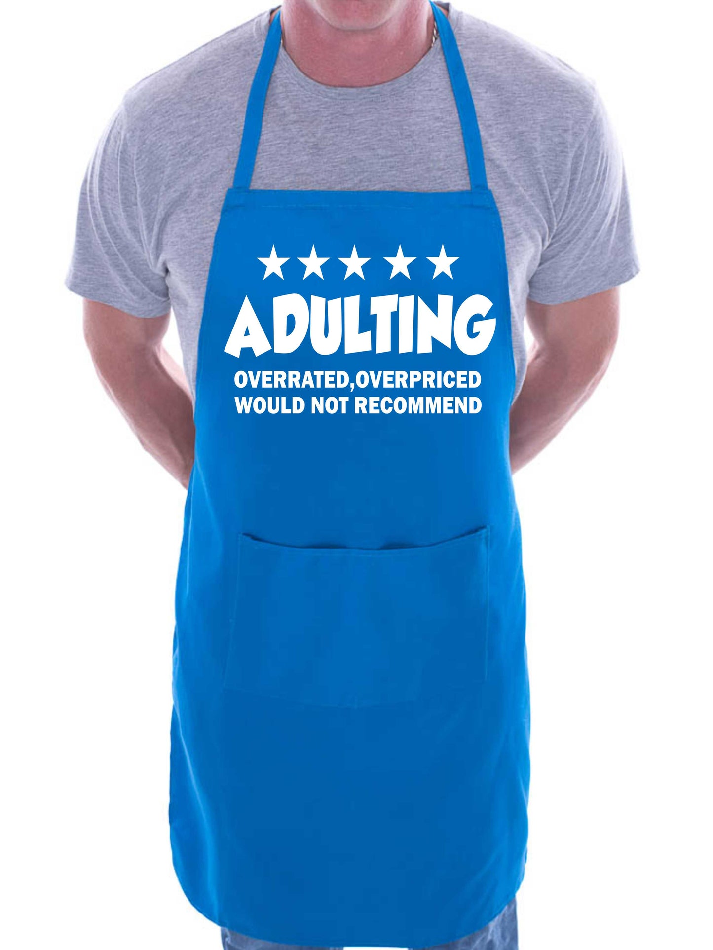 Adulting Ovepriced & Over Rated Funny BBQ Apron Baking Crafting Cooking Apron