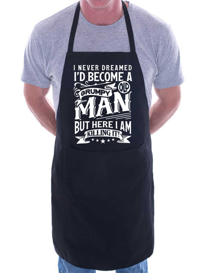 I've Become A Grumpy Old Man Funny BBQ Apron Baking Crafting Cooking Apron