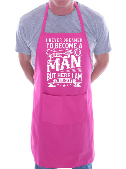 I've Become A Grumpy Old Man Funny BBQ Apron Baking Crafting Cooking Apron