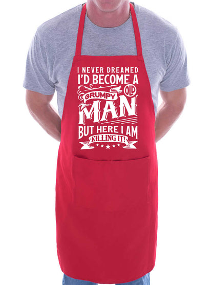 I've Become A Grumpy Old Man Funny BBQ Apron Baking Crafting Cooking Apron