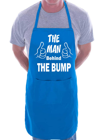 The Man Behind The Bump New Dad BBQ Apron Baking Crafting Cooking Apron