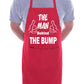 The Man Behind The Bump New Dad BBQ Apron Baking Crafting Cooking Apron