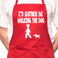 I'd Rather Be Walking Dog BBQ Cooking Apron