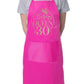 Birthday Queen 30 Ladies Apron 30th Birthday Gift Funny Apron In Rose Gold Design Cooking Apron