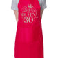 Birthday Queen 30 Ladies Apron 30th Birthday Gift Funny Apron In Rose Gold Design Cooking Apron