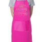 Birthday Entourage Ladies Apron Birthday Gift Funny Baking Apron In Rose Gold Design