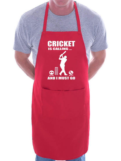 Cricket is Calling  Apron Funny Father's Day Birthday Gift Cooking Baking BBQ