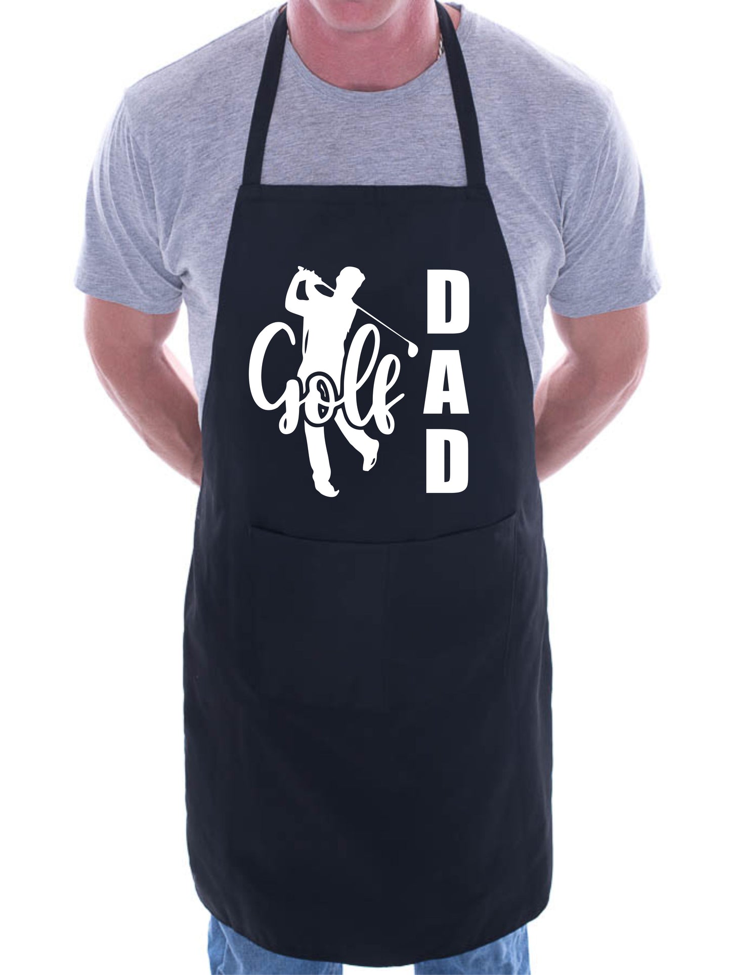 Golf Dad Golfer Apron Funny Birthday Gift Father's Day Cooking Baking BBQ